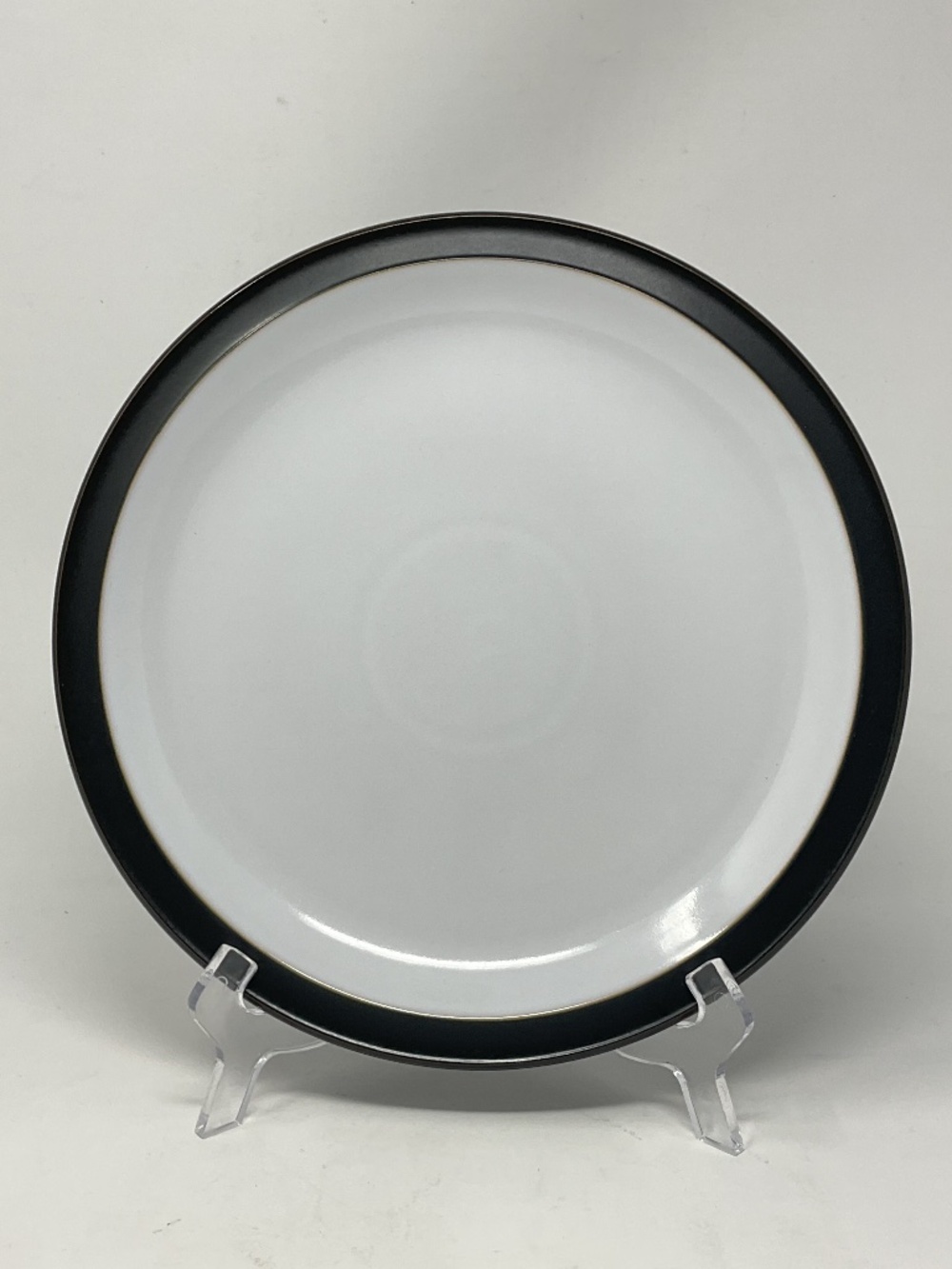 Denby Jet Black (retired) Stoneware Dinner Plate (4 available $35 EACH)